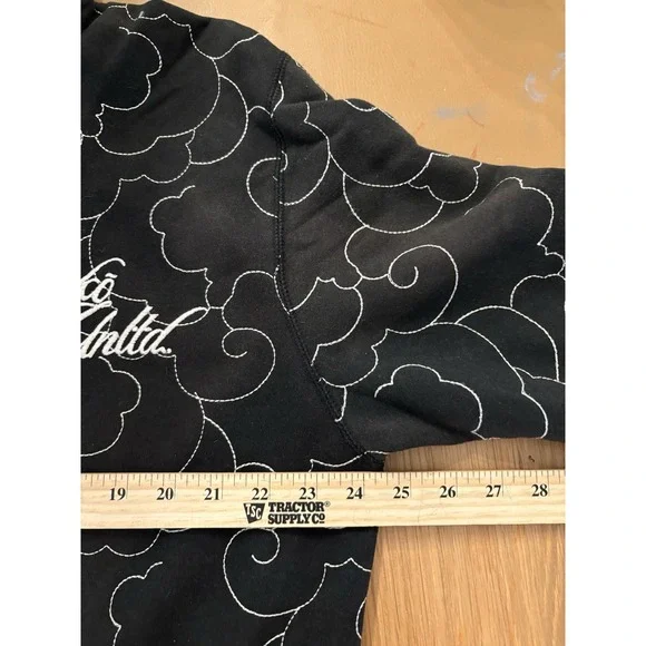 Vintage Y2K Ecko UNLTD Full Zip Hoodie Size L Embroidered Rhino Cybergoth Rare - Picture 10 of 14